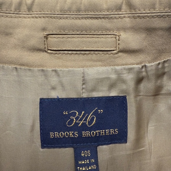 Brooks Brothers “346” Tan Trench Coat – Size 40S - Picture 5 of 6